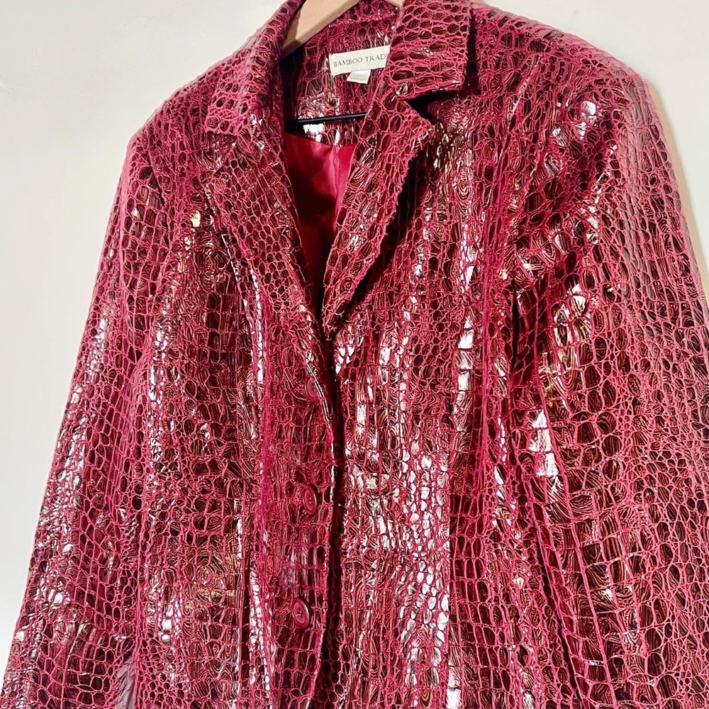 Vintage Faux Gator Skin Jacket